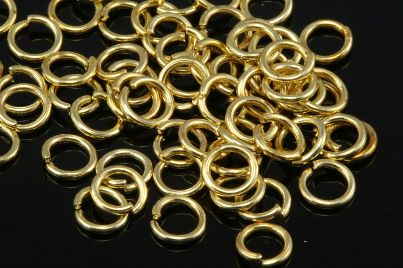 Open jump ring 5mm 20 gauge 0,8mm raw brass jumpring 520JR-5.6 1157R