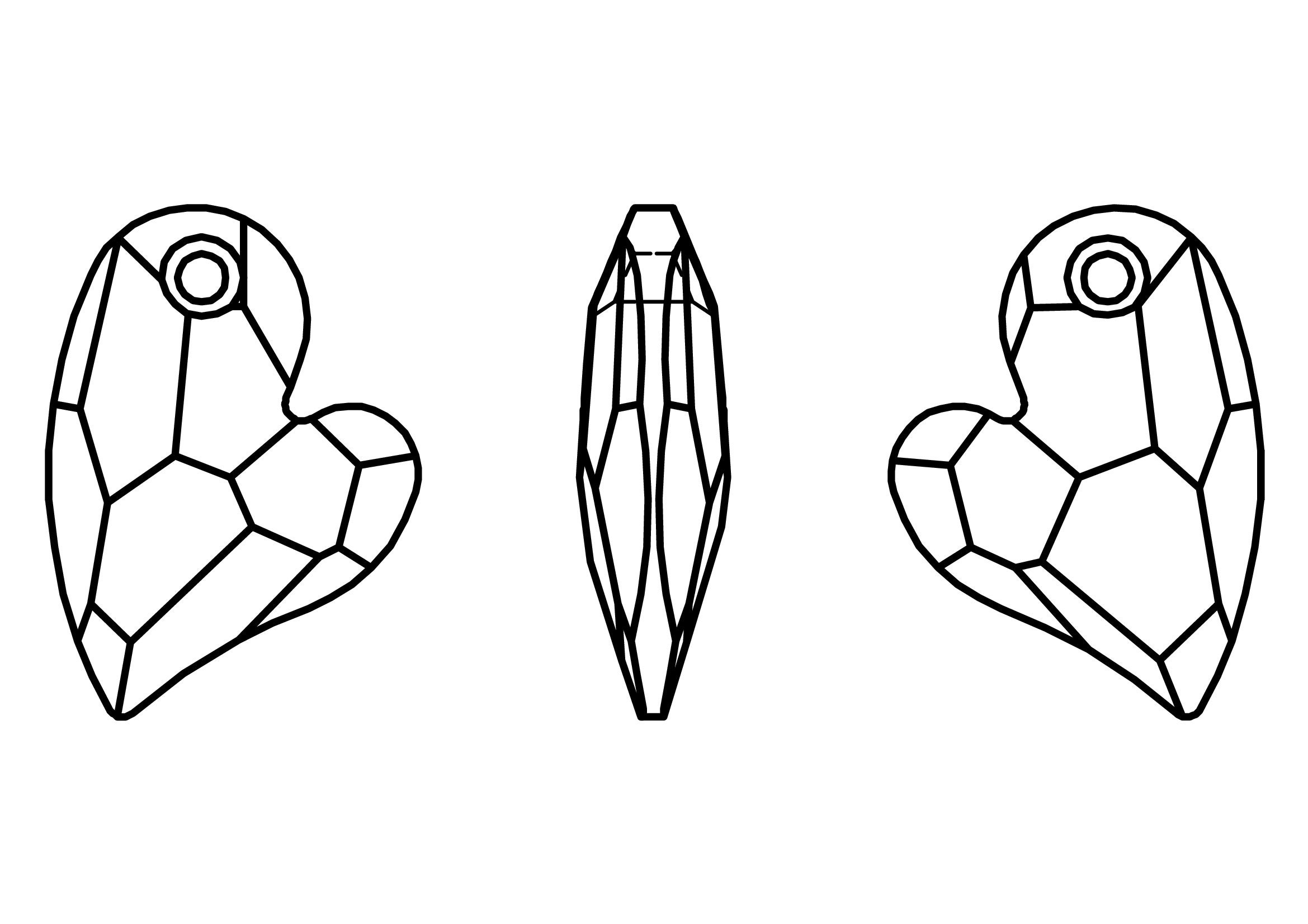 スワロフスキー　A HEART FOR YOU Swarovski Heart - Only for You, crystal heart