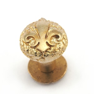 Leliebloem schroefklinknagels, Chicago-schroef / conchoschroef, (10 mm kop) ruwe messing tapeinden, 1/8" bout CSC4 CSC5 CSC8 R73 - R142 - 2179