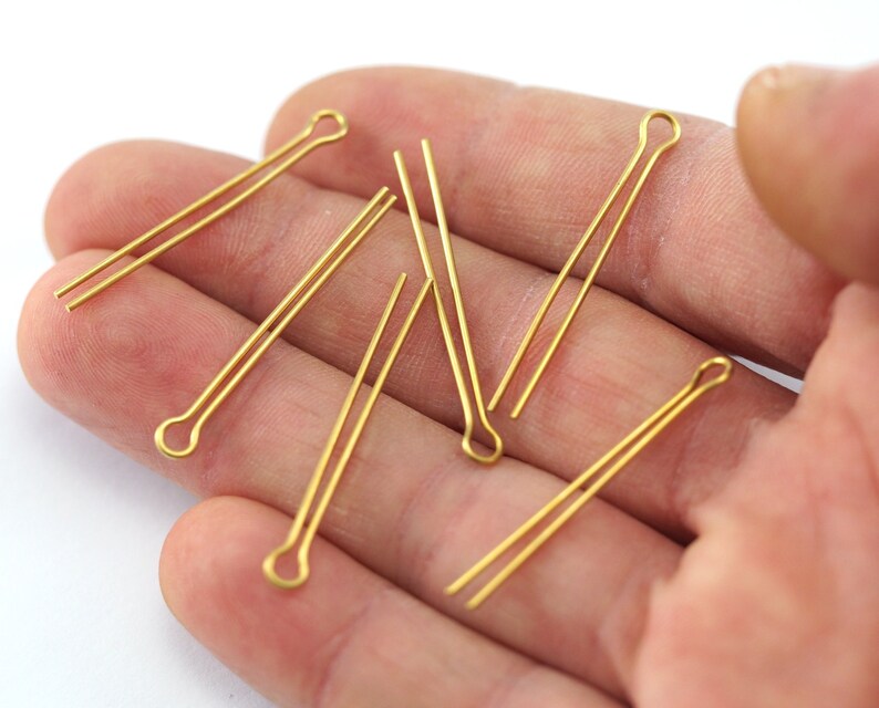 Brass Split Pin 35mm thickness 0.9mm Raw Brass 2252 Etsy