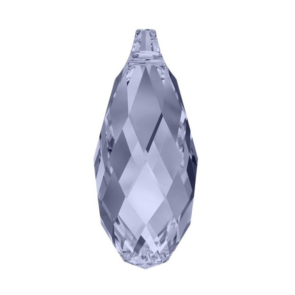 Briolette pendant 6010 swarovski® provence lavender 11x5.5mm oz143