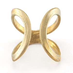 Infinity Minimalist Justerbar Ring Rå mässing (16,5 mm 6US innerstorlek) 3377 ring24