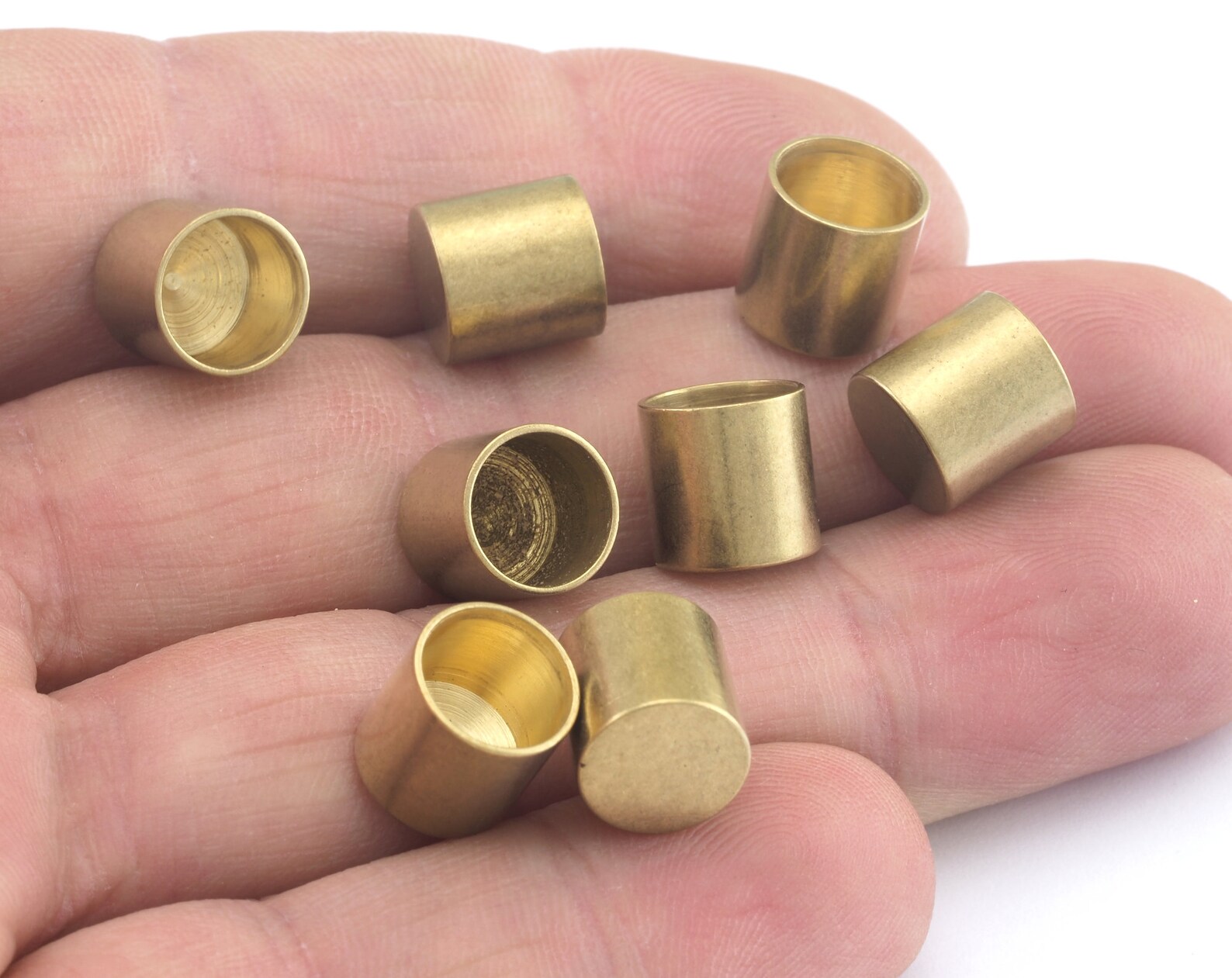 Cord Tip Ends Raw Brass 9x9mm 8mm Inner Ribbon End Ends Cap Etsy Ireland