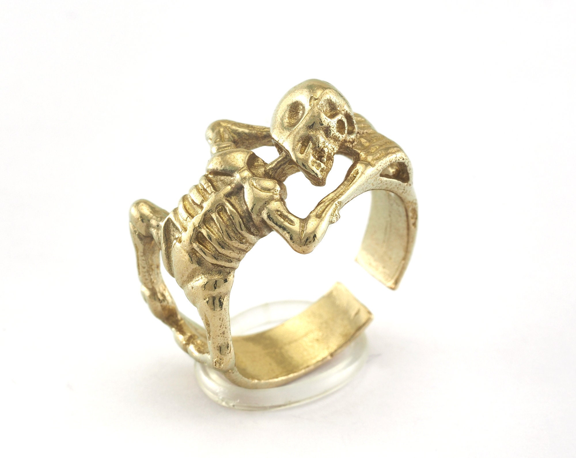 Ring Skeleton Raw Brass (20mm 10US Inner Size) OZ3078 - Etsy