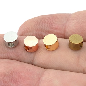 Cylinder round brass beads lift 7x4,5mm ( hole 3mm) bab3 tmlp 394