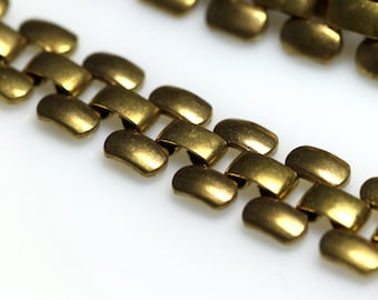 3/8" 10 mm raw brass chain for bracelet finding chain z052