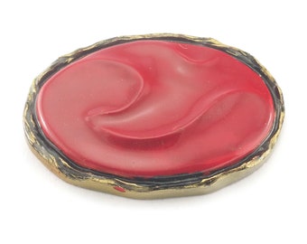 Vintage Resin Belt Buckle – Handmade Decorative Belt Buckle – Retro Style Western Buckle Made in Germany bjk123