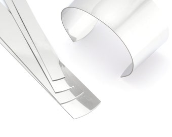 Armbandmanchetten, roestvrijstalen plaat, RBBP (stempelen) 15-55 x 160 mm, dikte 20 gauge: 0,8 mm