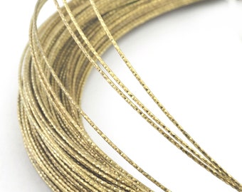 Wire Art Textured Round Raw Brass Wire 1.5mm 16 Gauge UKD raf7-03