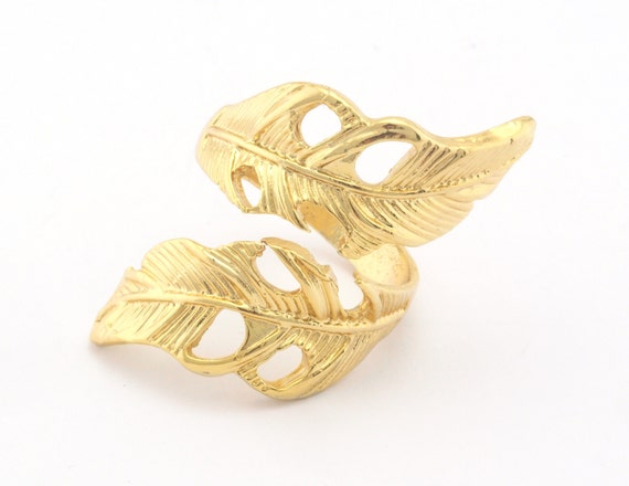 Gold leaf wrap ring best sale