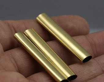 Oval brass tube 4x7x40mm raw brass oval tubes 1426