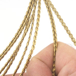 Wire Art Swirl Rå Mässingstråd 2,6 mm 0,102 inch 10 Gauge UKD raf7-01