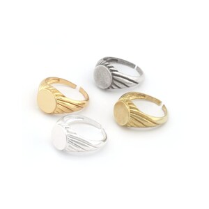 Justerbar mässingssignetring – 10 mm rund infattning (6-8 US) -4400
