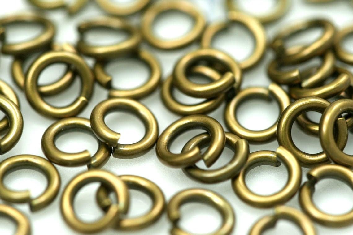 JUMP RING 20mm 12 Gauge Antique Brass Plated