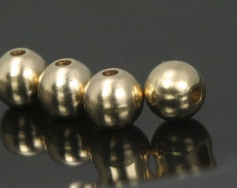 brass spacer bead 6mm (hole 12 gauge 2mm) raw solid , findings bab2 1463