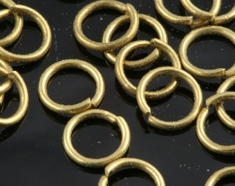 Open jump ring 6mm 20 gauge( 0,8mm ) raw brass  jumpring 620JR-22 1159R