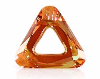 Cosmic Triangle Fancy Stone 4737 Swarovski® Crystal Copper 20 mm | Geometryczny kryształ designerski