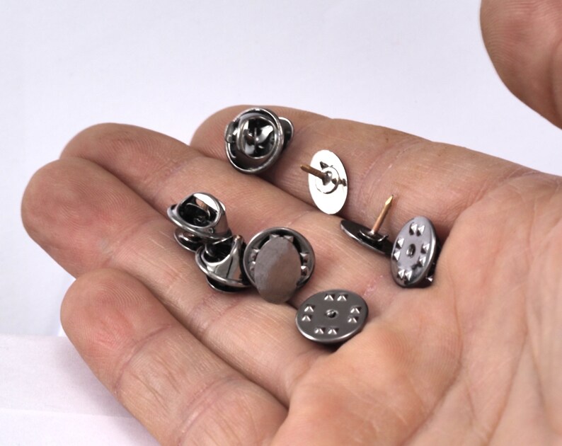 Lapel Pins Tie tack blank pin with clutch back lapel scatter Etsy