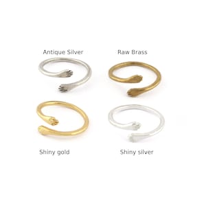 Adjustable Brass Hug Ring (18mm 8US) -5282