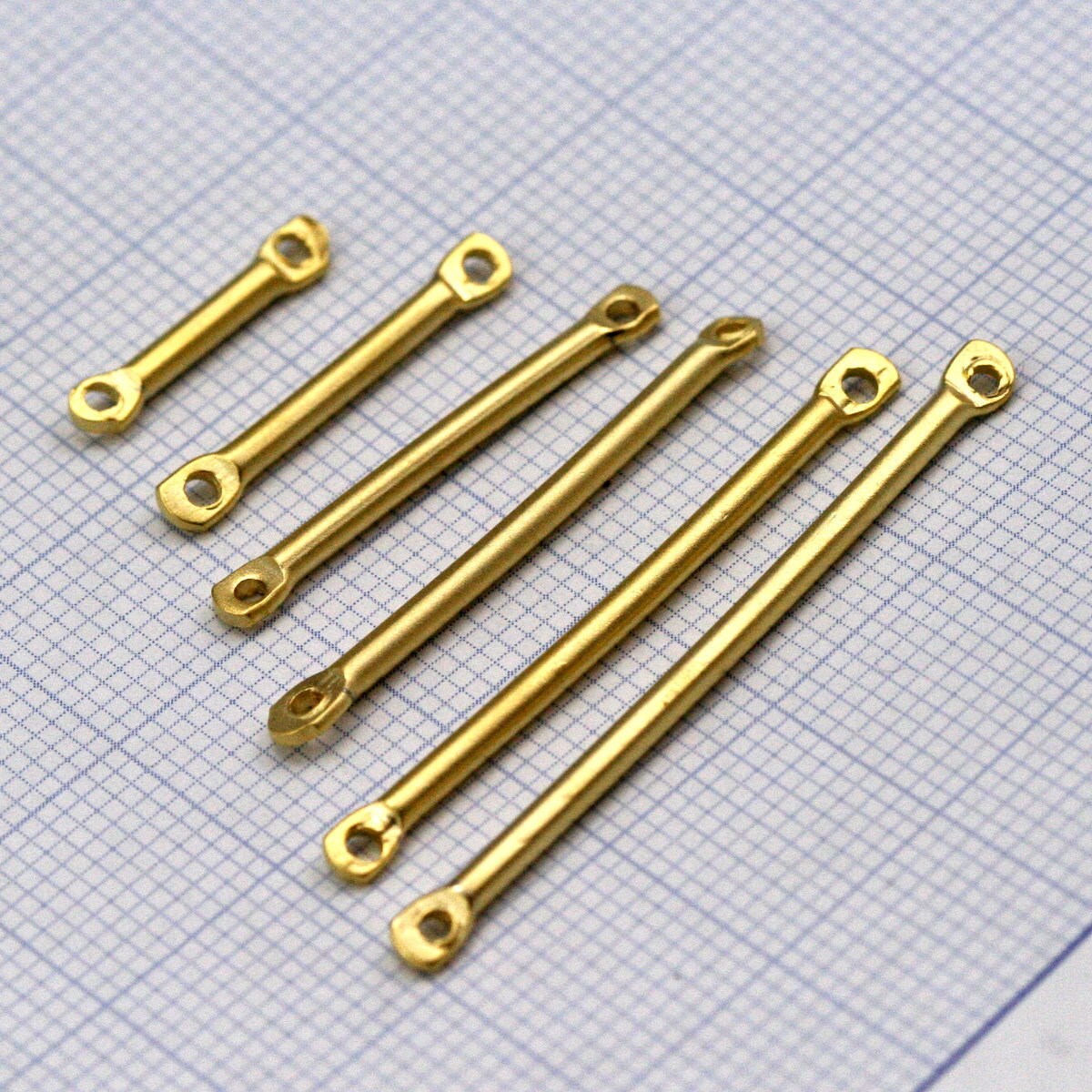 Raw Brass Bar Connector 2mm Bar Raw Brass 15mm 1.5mm 15 Gauge Etsy UK