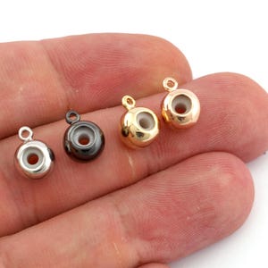 Sliding Adjustable Beads with Loop Safety chain stopper charm jewelry Gold Silver Black Rose brass charm bracelets & bangles bab2 1379