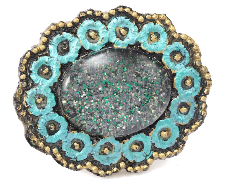 Belt Buckle Vintage Resin Wall decor 58x49mm limited stock Made in Germany bjk055