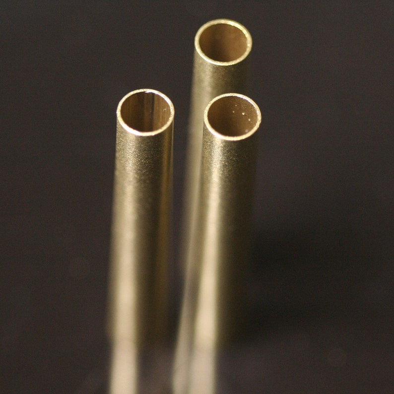 1633 Raw brass tubes 8x60mm hole 7mm