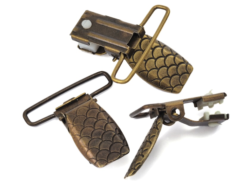 Suspenders clips clasp Antique yellow tone Alloy pacifier clip clasp findings 37x33mm 2285