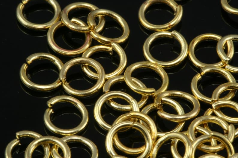 Open jump ring 5mm 20 gauge 0,8mm raw brass jumpring 520JR-5.6 1157R