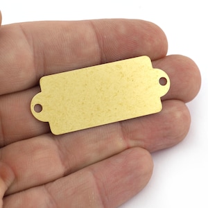 Plaque nominative pour boîte aux lettres, plaque en laiton, estampage ou gravure 50 x 20 mm T157