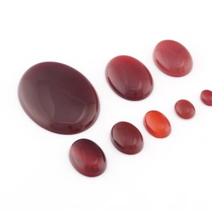Natuurlijke geverfde agaat ovale cabochon 6 x 8 8 x 10 10 x 12 10 x 14 12 x 16 13 x 18 15 x 25 18 x 25 22 x 30 30 x 40 mm - geen gat