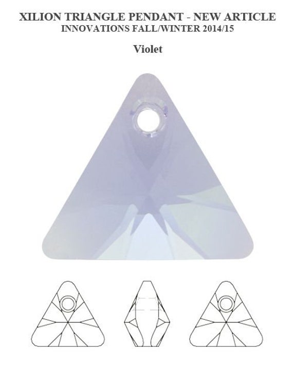 Xilion Triangle Shaped Fancy Stone 6628 Swarovski® Lilac Shadow