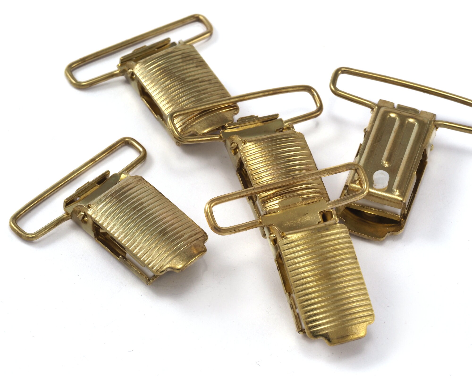 Suspenders clips clasp Gold tone Alloy pacifier clip clasp Etsy