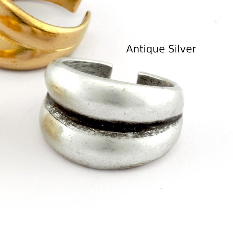 Adjustable Brass Ring (18.75mm 8.5US inner size) 3014 image 7