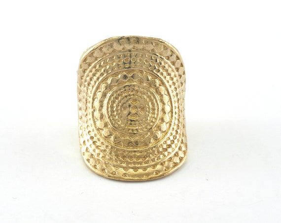 made in dirty ネックレス（SV925×brass） Adjustable Ring Raw Brass (16mm 5US Inner Size) OZ3717 27mm