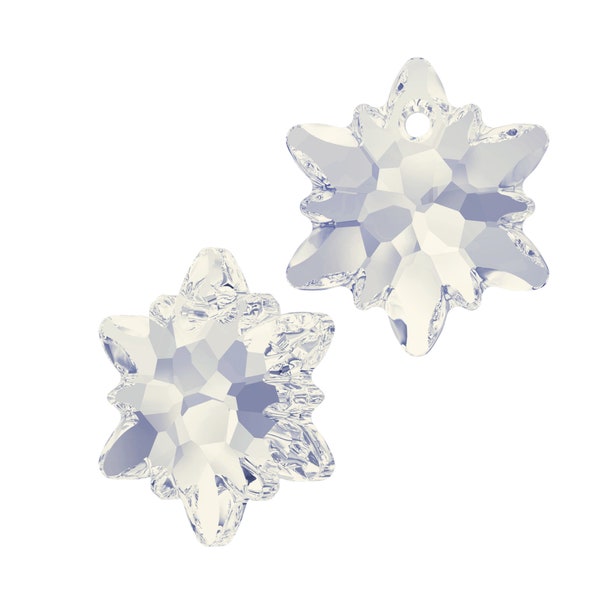 The Edelweiss Pendant 6748 Swarovski® white opal 14mm cab47-12