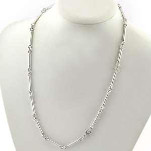 Bar Chain Antique Silver Brass 15mm 6&quot; -17.5mm 7&quot; - 20mm 8&quot; 25mm 10&quot; - 30mm 12&quot;-  35mm 14&quot; -  40mm 16&quot; -  45mm 18&quot; - 50mm 20&quot; 55mm 22&quot;  5100