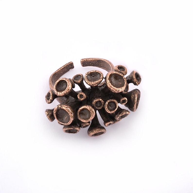 Suction Cups Ring Adjustable Antique Copper Adjustable Cup Bezel ...