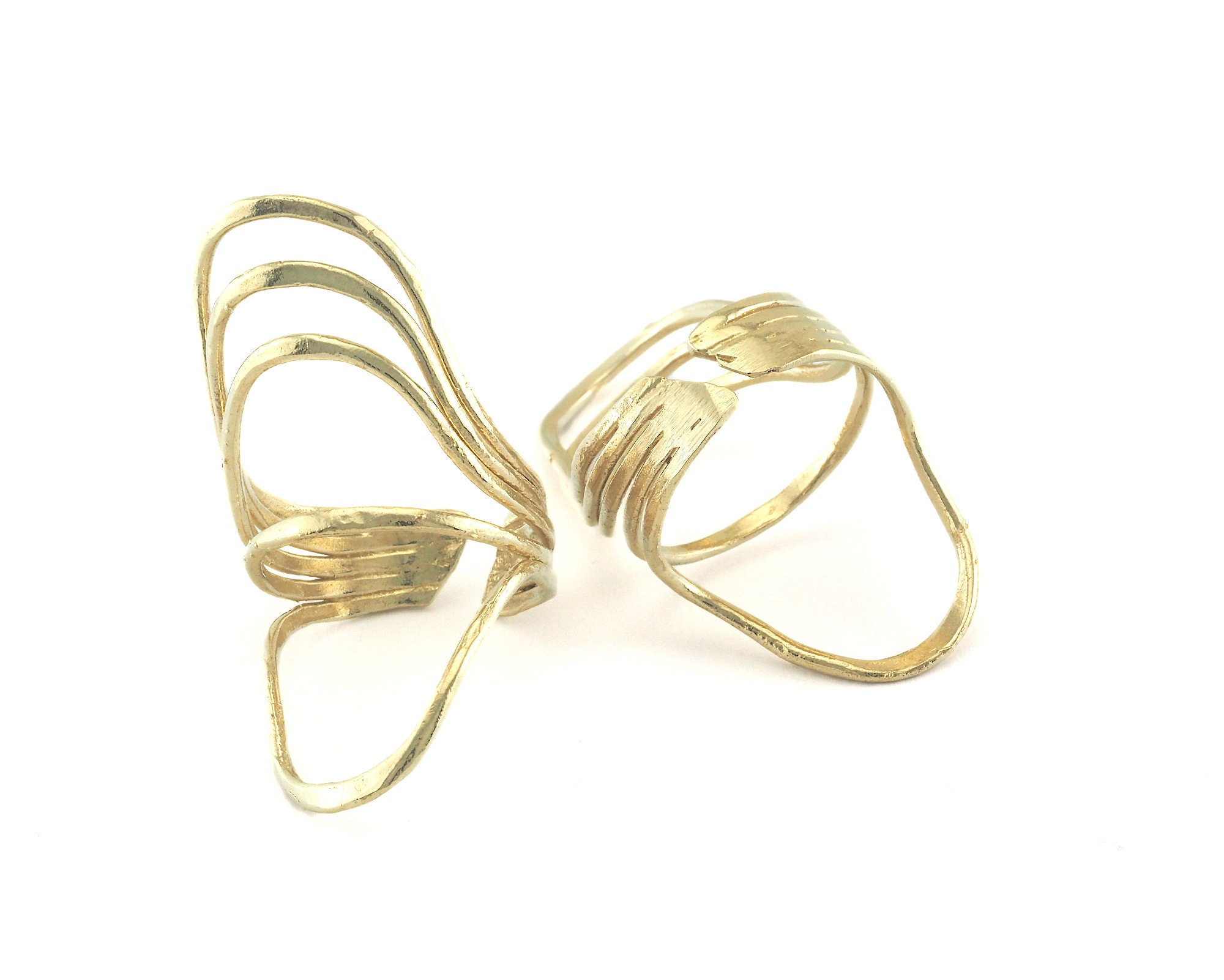 【国内発送】Knot Double Ring in Brass KNOT DOUBLE RING IN BRASS WITH GOLD FINISH - GOLD | CELINE