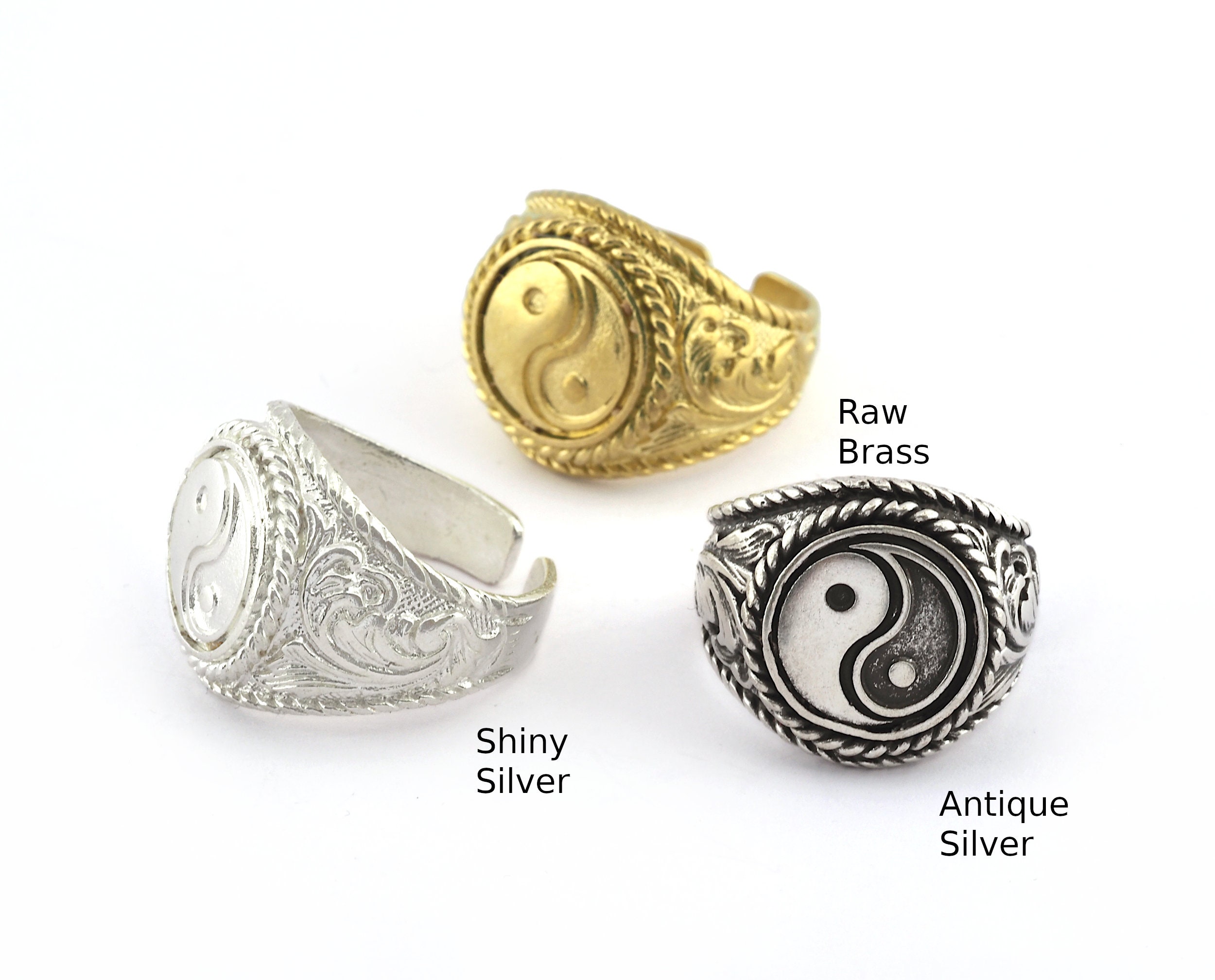Yin yang ring - Etsy 日本