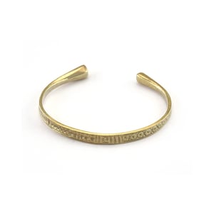 Alte Symbole Armband Rohmessing (55 mm Innengröße - Einstellbar) 3178