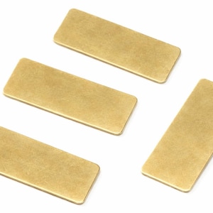 8x20 mm Raw Brass Blank 0.5 mm Thick Rectangle Brass Stamping Tag Jewelry Making Supply 161RU-36