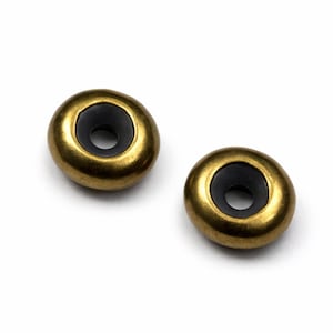 Raw Brass Chain Stopper Bead 10mm | Adjustable Safety Chain Slider | Jewelry Stopper Finding for Necklace Bracelet bab3 1385R