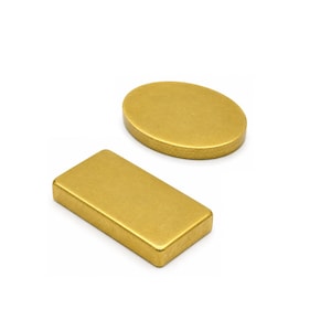 Rohe Messing Rechteck - ovale Rohlinge, 3 mm dick massives Messing Tags, 22 x 11 mm - 20 x 15 mm, Schmuckzubehör, Gravur Charms 1078