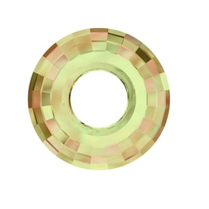 Pendente disco 6039 swarovski 25 mm cristallo verde luminoso