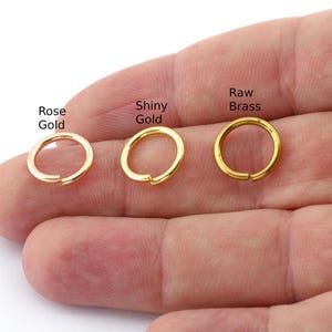 Open jump ring hoops findings 13mm (Wire thickness  1.5mm ) raw brass Rose gold or shiny gold plated jumpring 2355-60