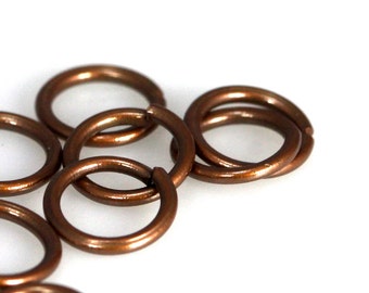 Open jump ring 6mm 20 gauge( 0,8mm ) antique copper tone brass  jumpring 620JC-22 1159AC