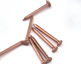 Rosettenstifte 25 mm (2,2 mm Dicke) Nägel Rohkupfer Reißnägel Brads String Kunst 2536-100