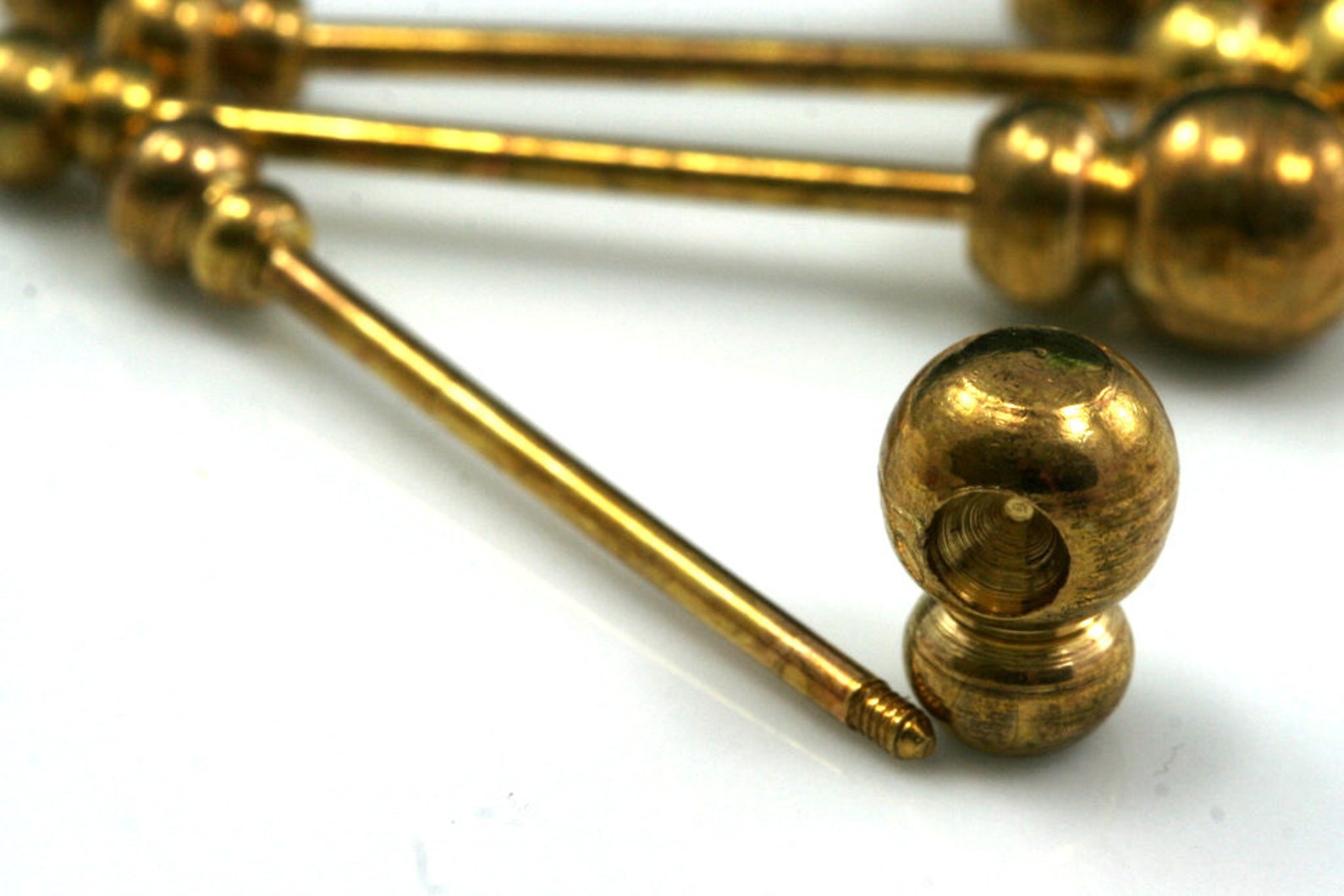 Brass Barbell Gold Tone Brass 50x10mm Pendant Finding Etsy