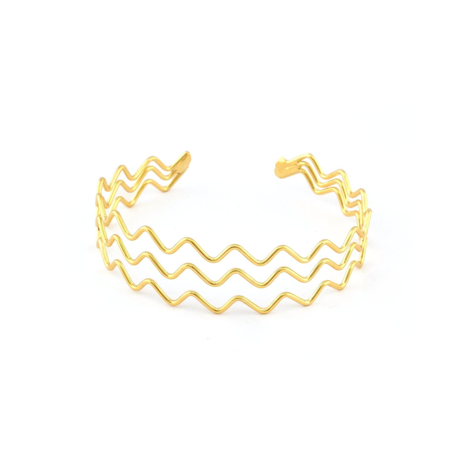Gold Zigzag Bracelet - Etsy display picture 3
